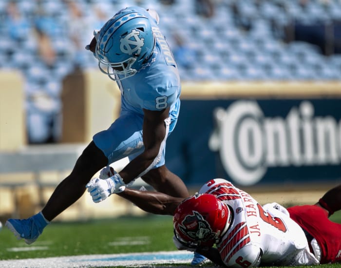 Jakeen Harris can't keep Michael Carter Jr. out of the end zone